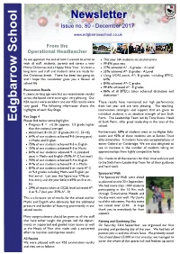 Newsletter December 2017