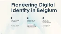 Pioneering Digital Identity in Belgium