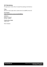 Proposals from the Script Encoding Initiative