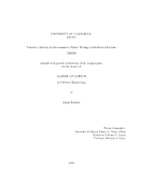 Towards a Library for Deterministic Failure Testing of Distributed Systems