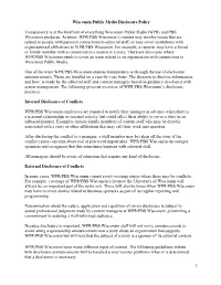 WPM Disclosure Policy