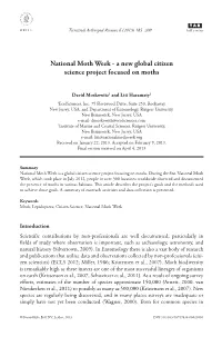 A New Global Citizen Science Project Focused on Moths