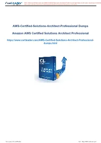 AWS-Certified-Solutions-Architect