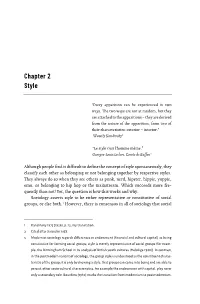 Chapter 2 Style