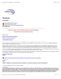 International SOS Member Site - - Country Report 7/21/20, 3:47 PM