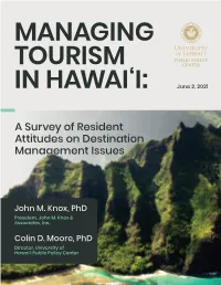 Managing Tourism in Hawaii
