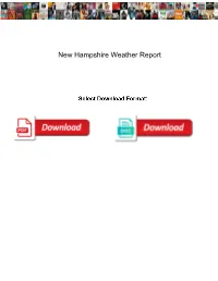 New Hampshire Weather Report