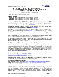 Product Description SALSA MLPA Probemix P410-A1 GRIN2A-GRIN2B