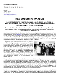 Remembering Waylon