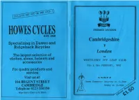 Specialising in Dawes and Ridgeback Bicycles Cambridgeshire V