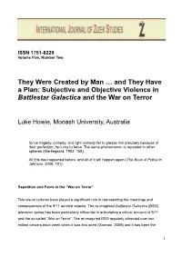 Subjective and Objective Violence in Battlestar Galactica and the War on Terror