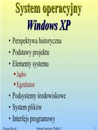 Systemy Operacyjne