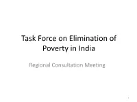 Task Force on Elimination of Poverty in India