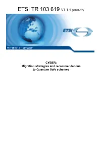Tr 103 619 V1.1.1 (2020-07)
