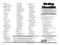 Birding Checklist