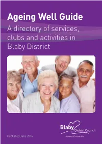 Blaby District Council Ageing Well Guide