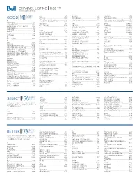 Channel Listing Fibe Tv Current As of June 18, 2015