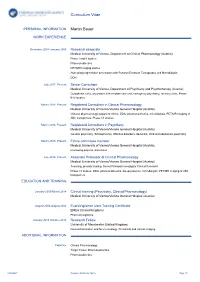 Curriculum Vitae