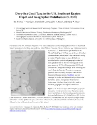 Deep-Sea Coral Taxa in the U.S. Southeast Region: Depth and Geographic Distribution (V