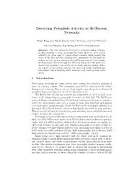 Detecting Pedophile Activity in Bittorrent Networks