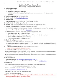 Guideline for Winter Chinese Course for Groups - More Than 20 Students 1