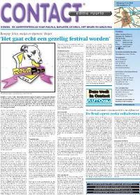 'Het Gaat Echt Een Gezellig Festival Worden'