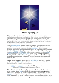 Maieutic Psychagogy (MP)