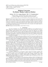 Religious Conversion: the Hindu- Muslim Conflicts in Malabar