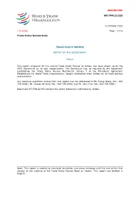 RESTRICTED WT/TPR/S/325 13 October 2015