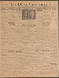 The Duke Chronicle Blue Devils Open