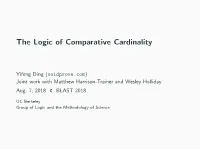 The Logic of Comparative Cardinality