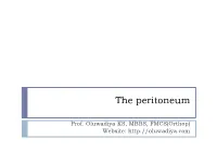 The Peritoneum