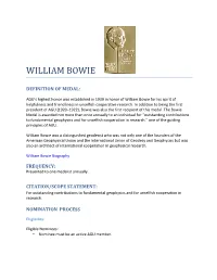 William Bowie