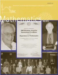 Autumn 2005 Newsletter of the Department