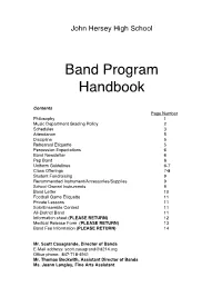 Band Program Handbook