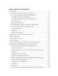 Habitat Conservation Measures 7.1 Introduction