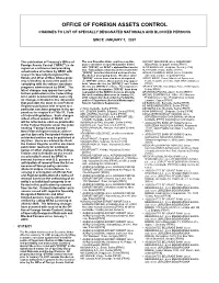 Of Fice of Foreign Assets Control