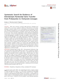 Systematic Search for Evidence of Interdomain Horizontal Gene Transfer from Prokaryotes to Oomycete Lineages