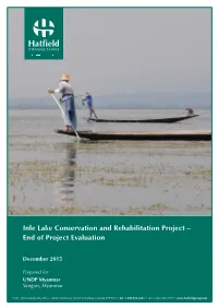 Inle Lake Conservation and Rehabilitation Project – End of Project Evaluation