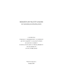 Migration and Velocity Analysis by Wavefield Extrapolation