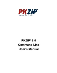 PKZIP 6.0 Command Line User's Manual