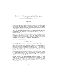 Pseudorandom Functions from Pseudorandom Generators