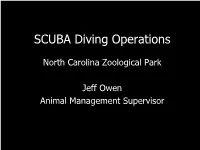 SCUBA Diving Operations