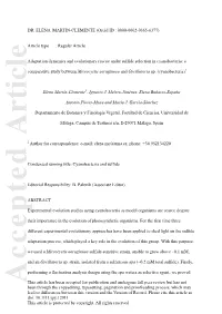 Adaptation Dynamics and Evolutionary Rescue Under Sulfide Selection In
