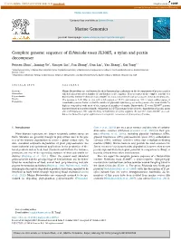 Complete Genome Sequence of Echinicola Rosea JL3085, a Xylan
