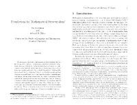Foundations for Mathematical Structuralism This Philosophical View Comes in a Variety of Forms