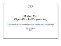 Modern C++ Object-Oriented Programming