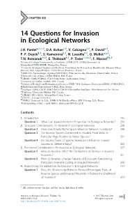14 Questions for Invasion in Ecological Networks