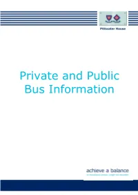 Private and Public Bus Information