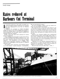 Rates Reduced at Barbours Cut Terminal A